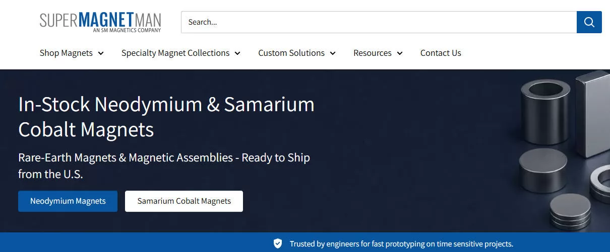 Neodymium Magnets Manufacturer In USA - Super MagnetMan